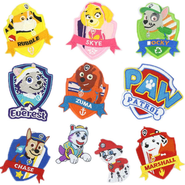 10 stk. Patches til børn Paw Patrol Patches Børn