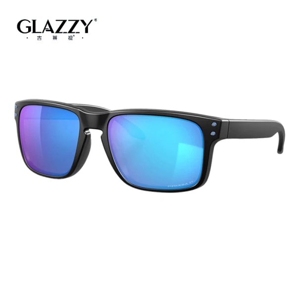 Glazzy Polariserande Fiske Solglasögon Mode Italien Varumärke Designer Spegel Man Holbrook Körning Sport Solglasögon Män 2024 Black/polarized