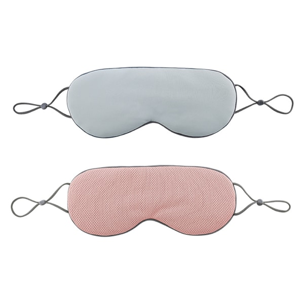 Sleep Mask for Men and Women, Upgraded 3D Contoured Eye Mask, Shading, Cool Double-Sided Sleep Mask, Breathable Seamless Eye Mask (Red Powder*2pcs)