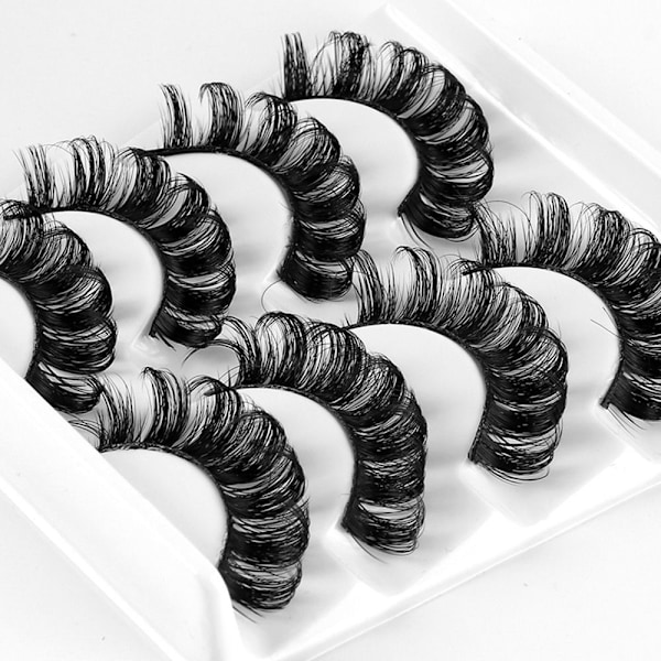 4 par lösögonfransar Ryska Strip Lashes 4010 4010 4010 4010