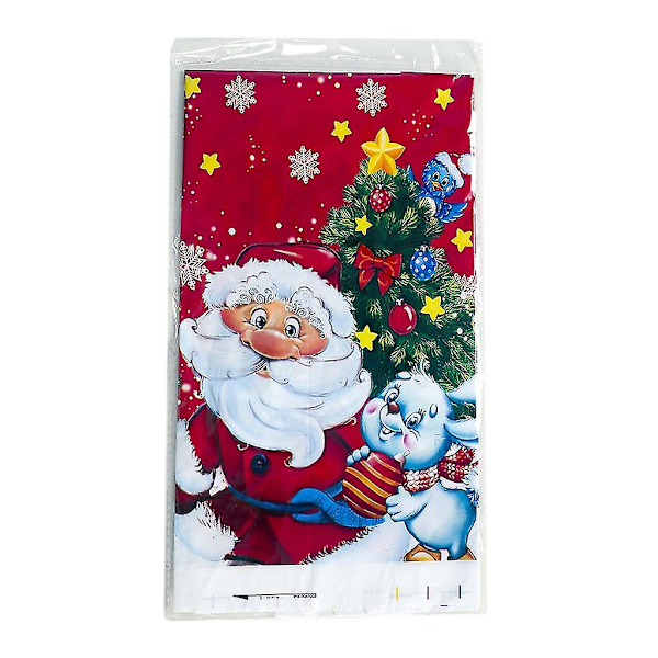 Ny juledekorasjon PVC-duk 180*110cm Julebord Vanntett