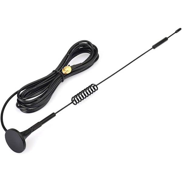 4G LTE-antenne SMA 7dBi magnetisk base 4G-antenne med 3 meter/9,84ft forlængerkabelantenne til EE O2 Vodafone Three Huawei Netgear 4G LTE-routerport SMA