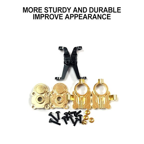 RCGOFOLLOW 6 stk messing holdbar styrenav for 1/24 Black