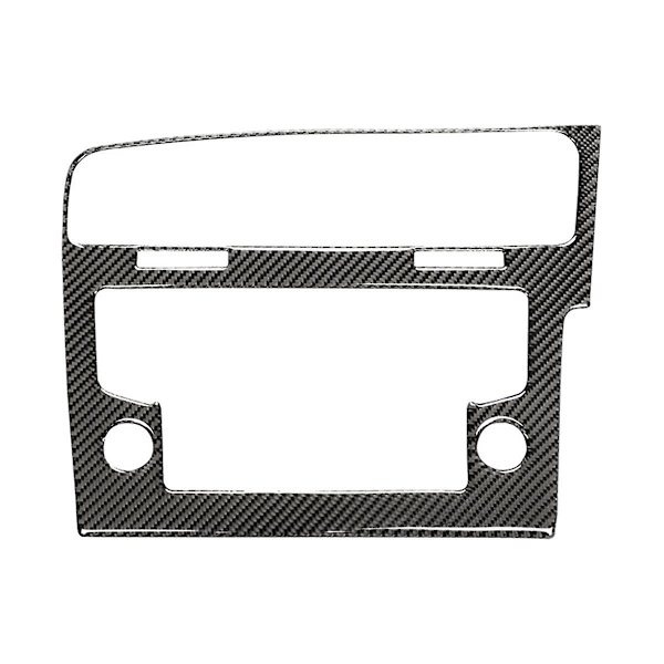 Tum kolfiberram Uppgraderad version Radiopanel Dekorativ ram För 7 Mk7 Golf 7.5 Mk7.5 Rhd Carbon fiber black