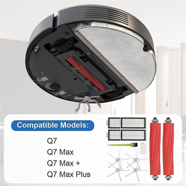 Tilbehør til Q7 / Q7 Max / Q7 / Q7 Plus, sett med tilbehør til robotstøvsugere