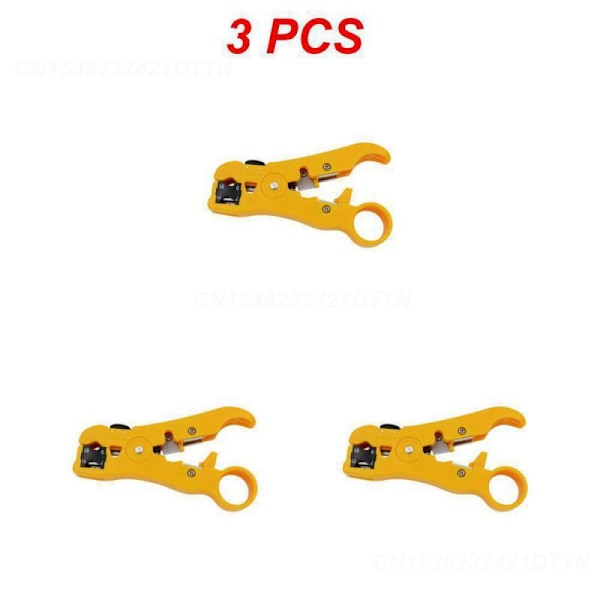 2/3/4PCS Universal Cable Stripping Pliers Sharp Blades yellow