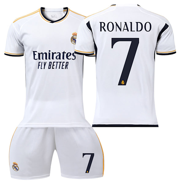 23-24 Real Madrid fodboldtrøje nr. 7 Vinicius 5 Bellingham 11 Rodrigo 10 Modric C Ronaldo home number 7 22 yards