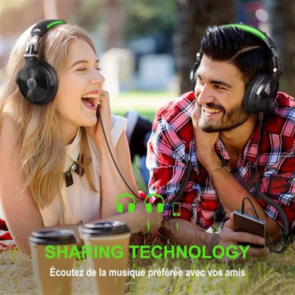 OneOdio DJ Pro10 Langalliset Kuulokkeet, Musta Seuranta
