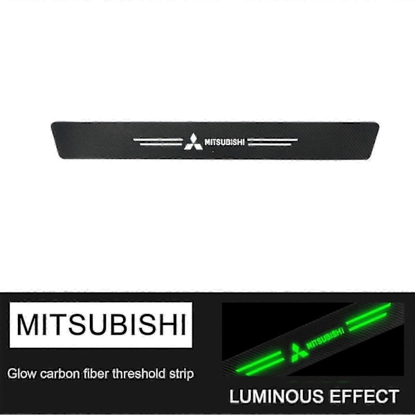 Nytt Automatiskt Dörrtröskelskydd Anti-repor Dörrtröskelskydd Kompatibelt med Biltillbehör fast-WELLNG Mitsubishi 1PCS