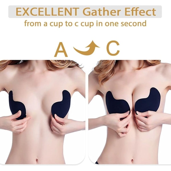 Självhäftande push-up bh med klister Bcup