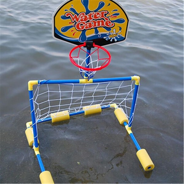 Pool Soccer Basketball Toys Utendørs 2 i 1 Sett W