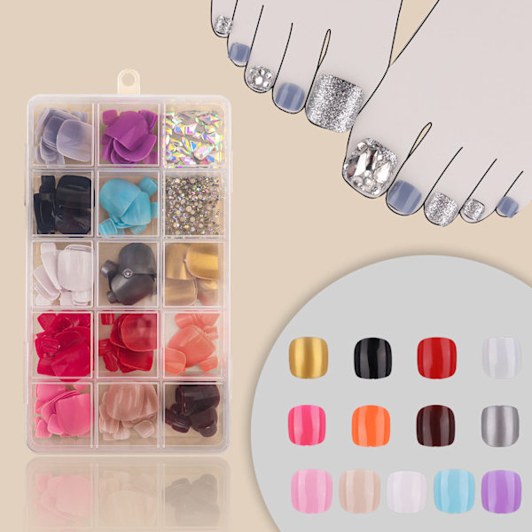 Press on nails, cover nail Colorful false nail, style 9