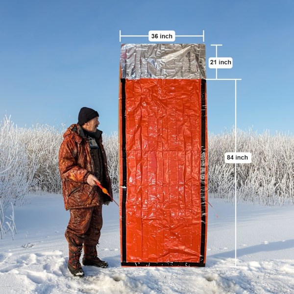 Nödsovsäck Survival Bag 2-pack | Överlevnadssovsäck Nödsovsäckar Emergency Bivy Sack | Bärbar Nödfilt Överlevnad