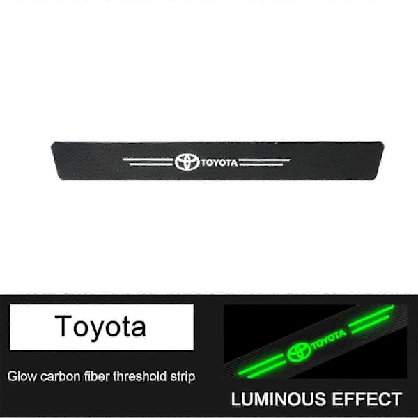 Nytt Automatiskt Dörrtröskelskydd Anti-repor Dörrtröskelskydd Kompatibelt med Biltillbehör fast-WELLNG TOYOTA 1PCS