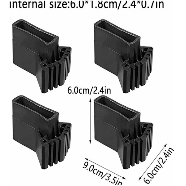4 kpl, askeljalan korvaus, kumijalan suojus, askelturvallisuuden jalat, askelsuoja