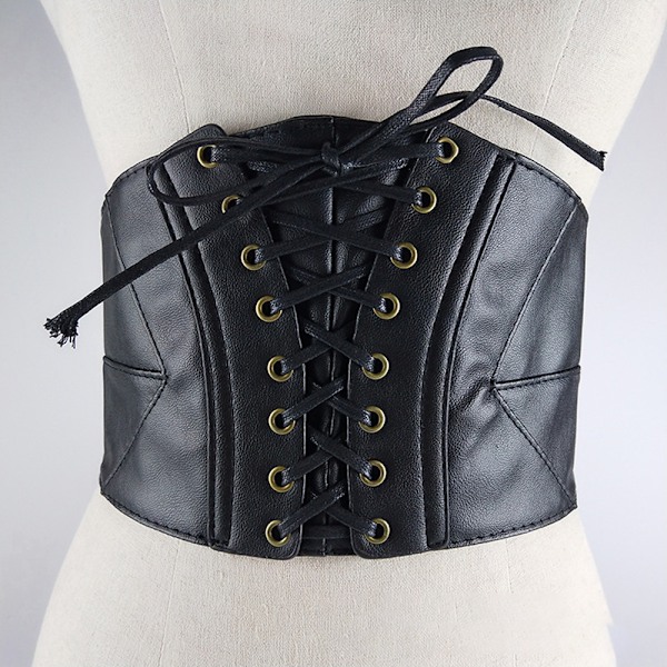 Muodin Dam Steampunk Teko-nahka Sexy Underbust Vyötärö Vyö Korsetti Vyötärön Treeni Korsetti Bustier