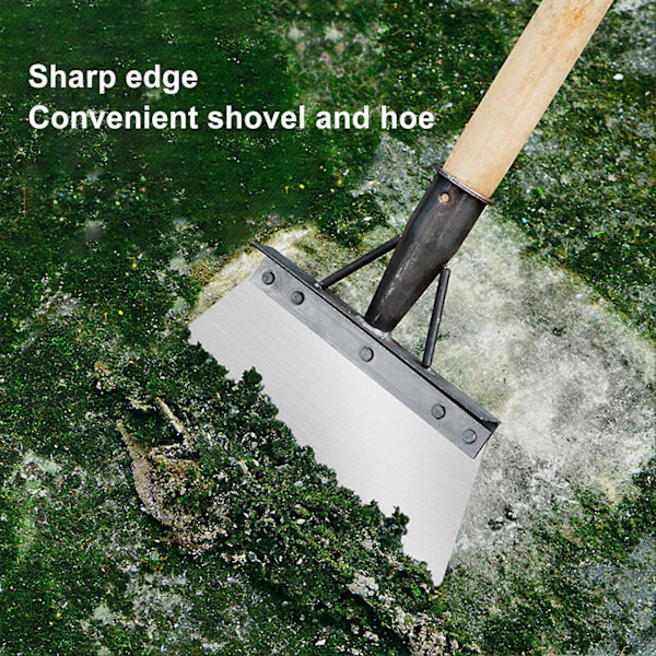 Multifunksjonell Rengjøringsskuffe Jordrengjøring Tykk Rengjøringsspade for Hage Gård Landbruk 27cm