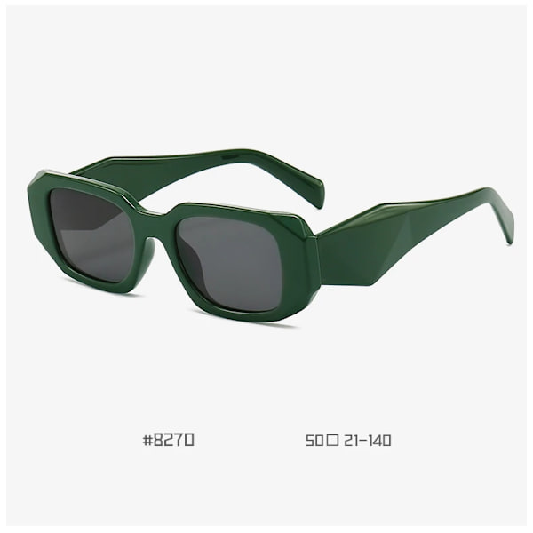 Fashionabla solglasögon PC rektangulära glasögonbågar för unisex Fancy Shades UV 400-lins Körglasögon Bredbenta glasögon Tvåfärgade Brown Fashion Sunglasses