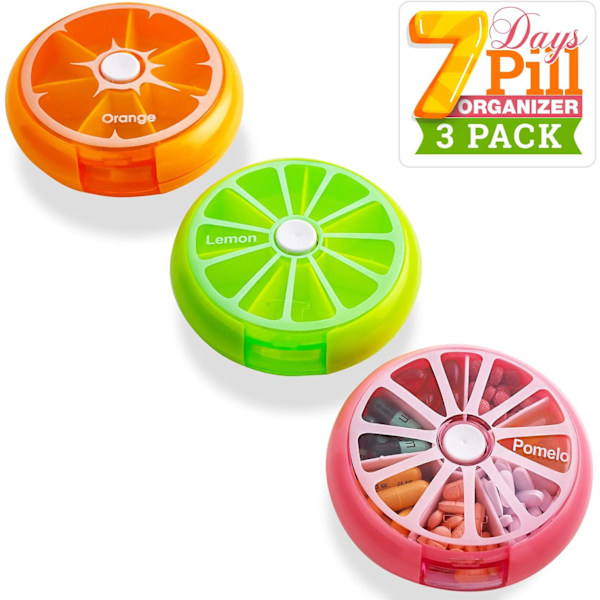 Daglig pillerorganisatör - (3-pack)