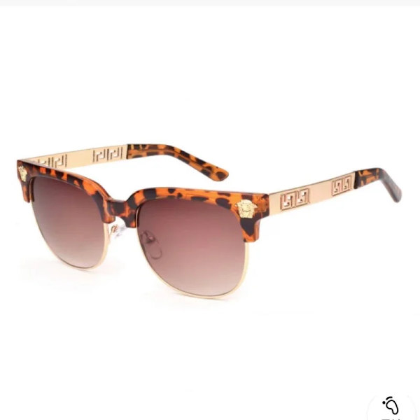 Klassinen pää aurinkolasit trendikäs neliökehys silmälasit metalli ontto temppelit miesten aurinkolasit mukautettu logo lasit C8 fashion sunglasses