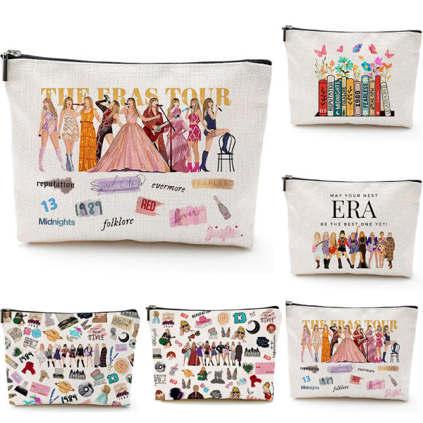 2024 Taylor Swift Album Inspired Makeup Bag Cosmetic Bags TS Swiftie Fans Present A