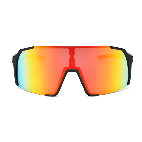Anti-vind UV400 Cat 3 Sølv Spejl Linse Herre Cykel Golf Strand Sport Solbriller Fra Guangzhou Fabrik 2024 Red Mirror sport