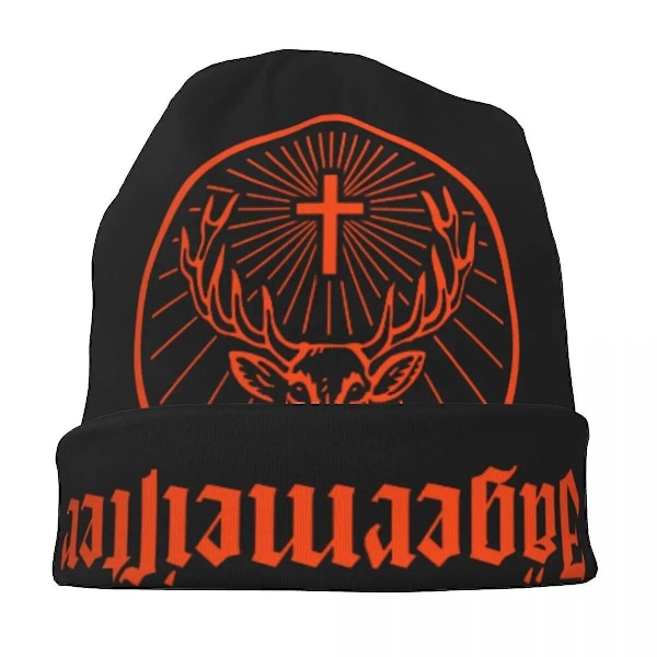 Jagermeister Skullies & Beanies Hatt Höst Vinter Män Kvinnor Skidmössa Varm Dubbel Användning Hatt Stickad Hatt