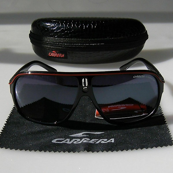 Carrera Ruthenium Pilot Gradient Lens Aurinkolasit Miehille + Kotelo Red Black