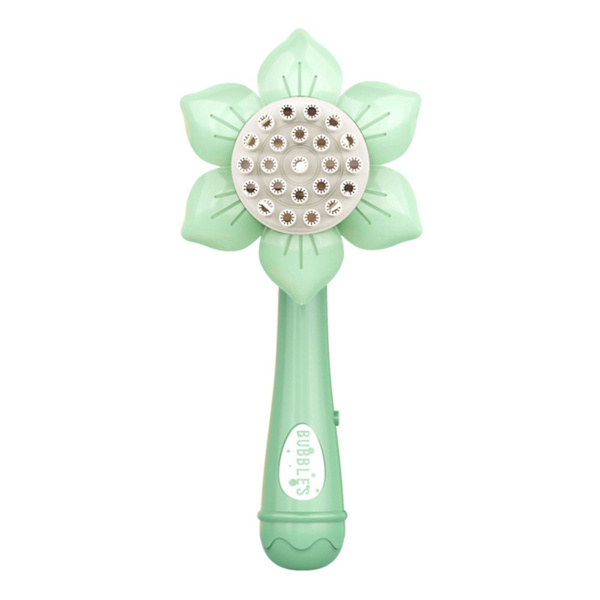 23 Hål Elektrisk Bubbelpistol Solros Duschform Gatlin Bubbelmaskin Barnleksak Grön Green Color Box