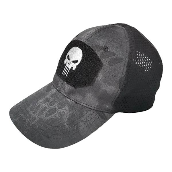 Kallo Tactical Military Airsoft Lippis Säädettävä Hengittävä Aurinko V Black python color