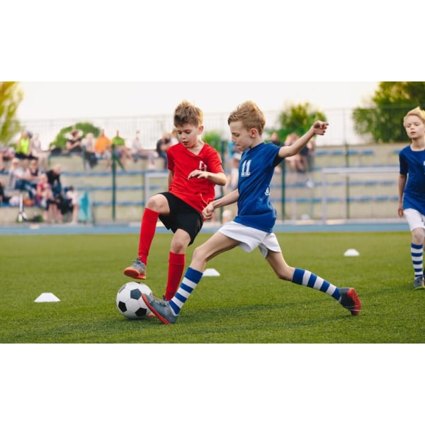 21-22 Second Away Royal Blå Fotballdrakt Barn Voksen Dress Primær og Sekundær Skoleelever Treningsdrakt Nr. 7 Stjerne 14 Wear socks S#