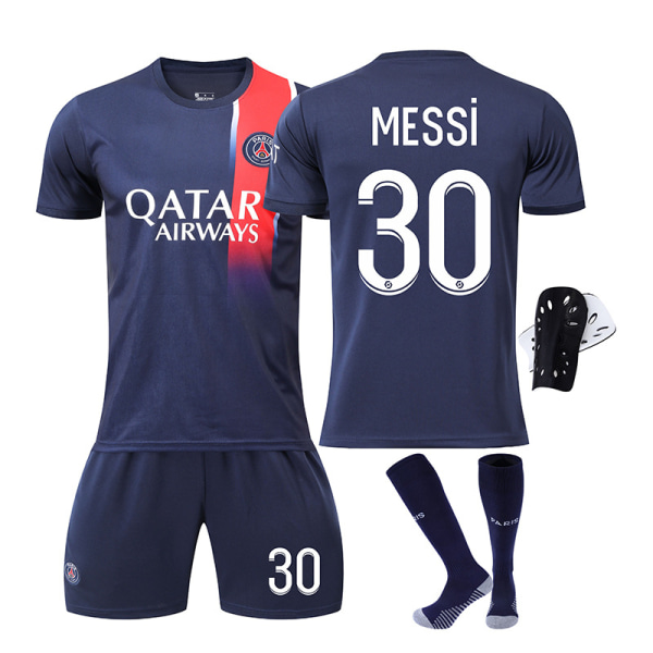 23-24 Ny säsong Paris Saint-Germain fotbollströja 30 Messi 10 Neymar 7 Mbappe tröjset No socks at home #20