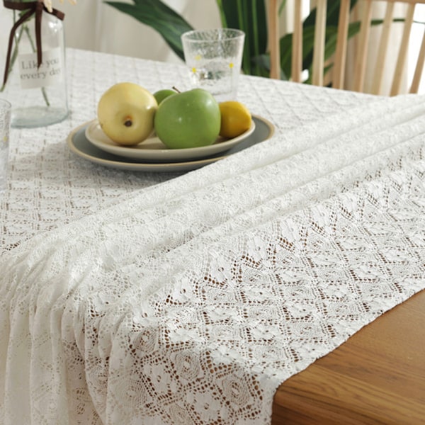 Franskt lantlig virkad spetsduk - ett elegant val 90*90CM