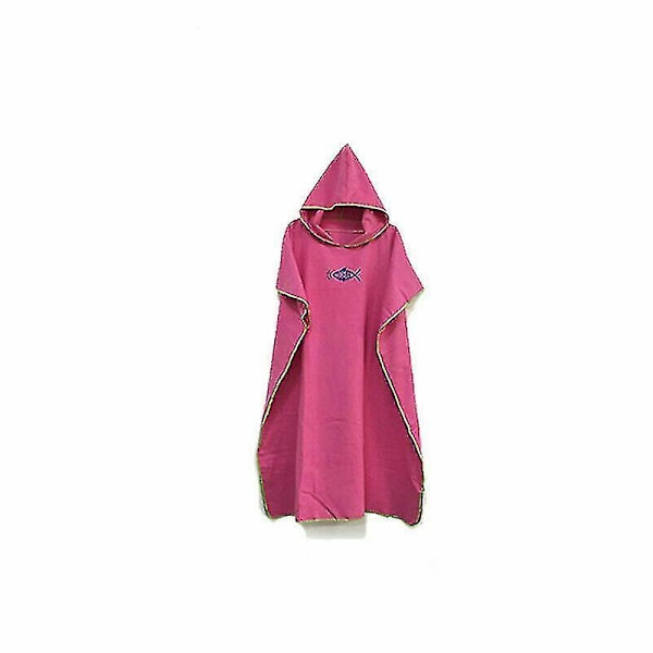 Hupun kanssa varustettu poncho-pyyhe Ranta-asu Uima-asu Nopea kuivuminen Unisex-1