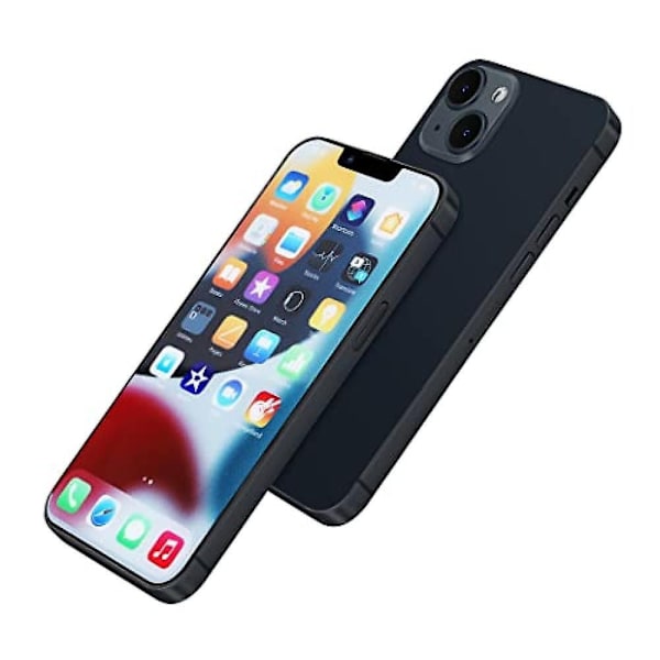 [Helt Metallisk] Dummy Telefon Display Modell Kompatibel med Apple Iphone 13 Icke-Fungerande Uppgraderad Metallram 13 Black Color Screen