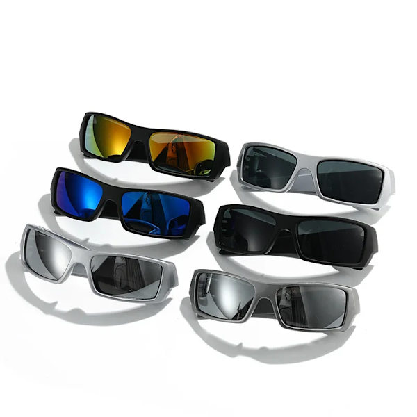 Mukautetut 2024 Vintage Punk -urheiluaurinkolasit UV400 Y2k -pyöräilylasit aurinkolasit naisille ja miehille C5 Y2k Cycling Goggle