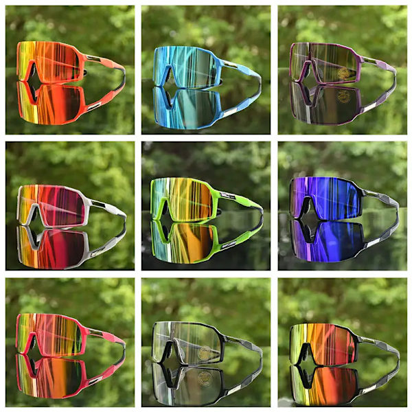 2024 Uusi muotoilu Laaja käyttö UV400 Urheiluaurinkolasit Miehet Pyöräily Aurinkolasit Ulkoilulajit Aurinkolasit alkuperäisellä tuotemerkillä C1 Photochromic Glasses
