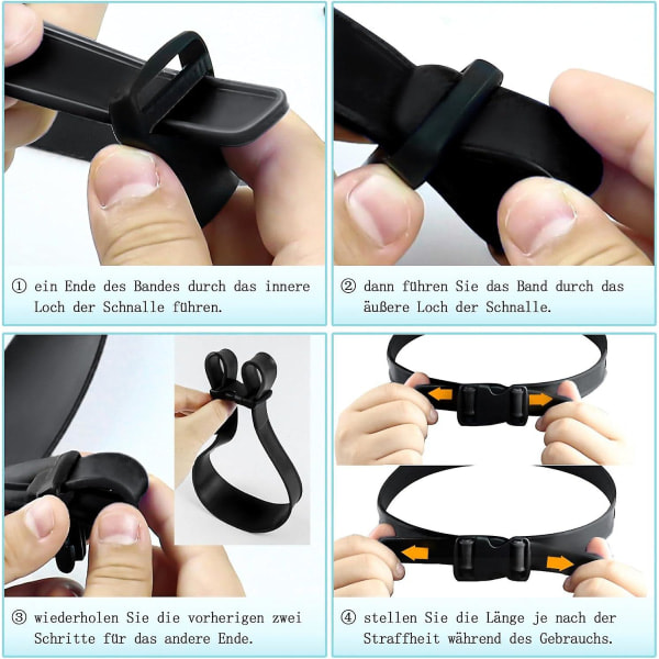 Halsbarberingsmal og frisyreguide, justerbar buet slitesterk silikonhårbånd for DIY-frisyrer Tone og avsmalnet guide for hårklipp Black