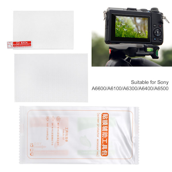 Näytönsuojakalvo Sony A6600/A6100/A6300/A6400/A6500 - Temperoitu lasi
