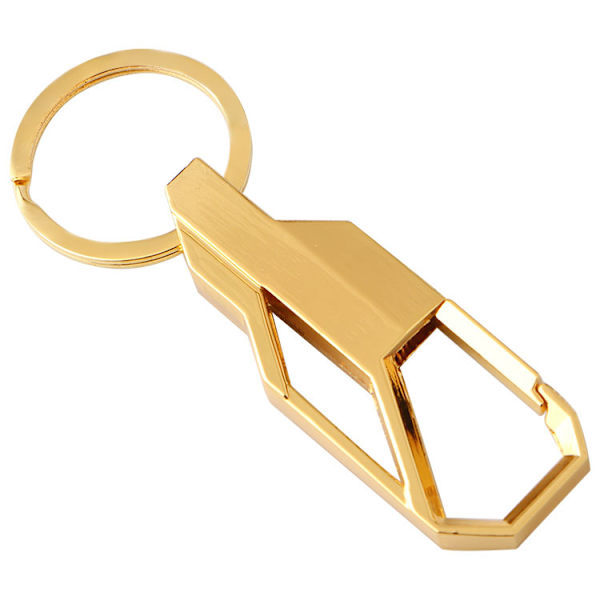 Rund billogo nøkkelring for menn - Honda & Hyundai metall nøkkelring anheng, biltilbehør GX-469 Gold