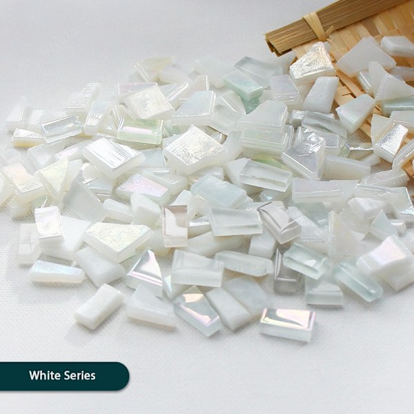 DIY Mosaikfragment Oregelbundet formad Handgjord Sten Jade - P Shell fragments