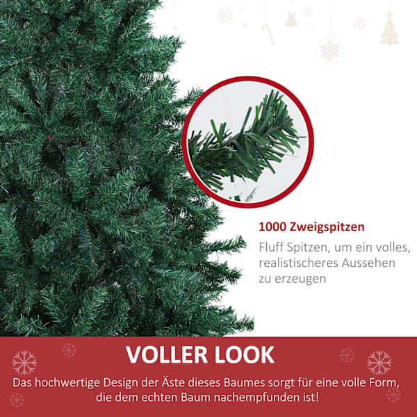 Joulukuusi Joulukuusi 1000 Oksaa Kuusi Pvc Vihreä ∅102 X K 180 Cm 6700