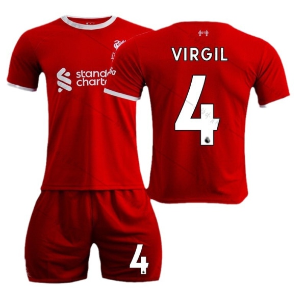 2023-24 ny sæson Liverpool hjemme rød nr. 11 Salah 9 Firmino 27 Nunez fodboldtrøje No. 66 with socks #20