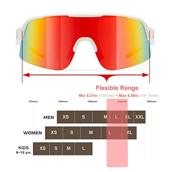 EYEPAL QEF eazyrun Suuret 24k kultaiset polarisoidut juoksulasit miehille, baseball hiihto pyöräily retkeily rantapallo PH6014B-BK-BWR Volleyball