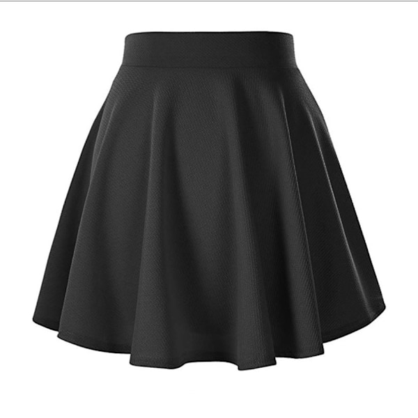 Women's Black Casual Stretchy Mini Skirt (M)