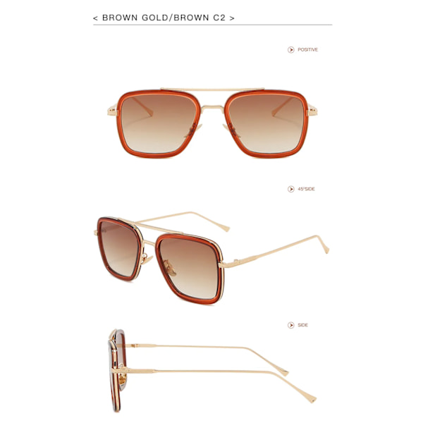 Kuuma myynti Metallirunko Iron Man Lasit UV 400 Suoja Super Star Aurinkolasit Aurinkolasit 8 iron man sunglasses