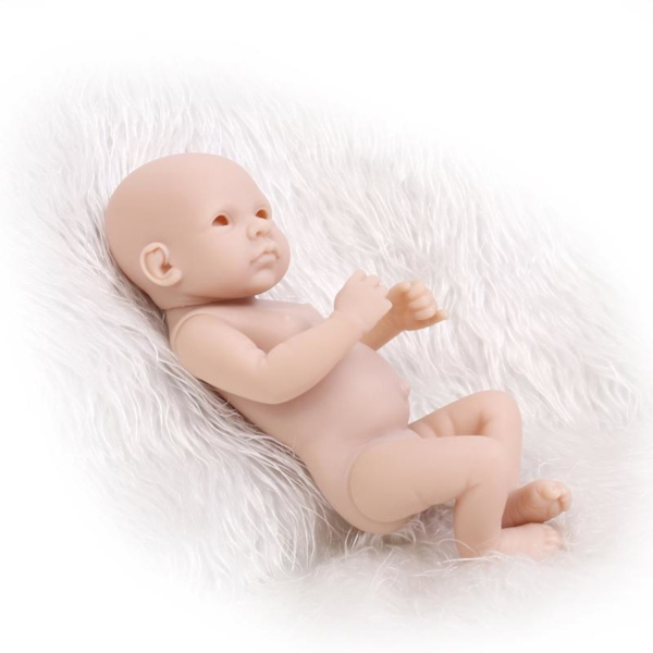 11 tommer DIY genfødt babydukke silikone model