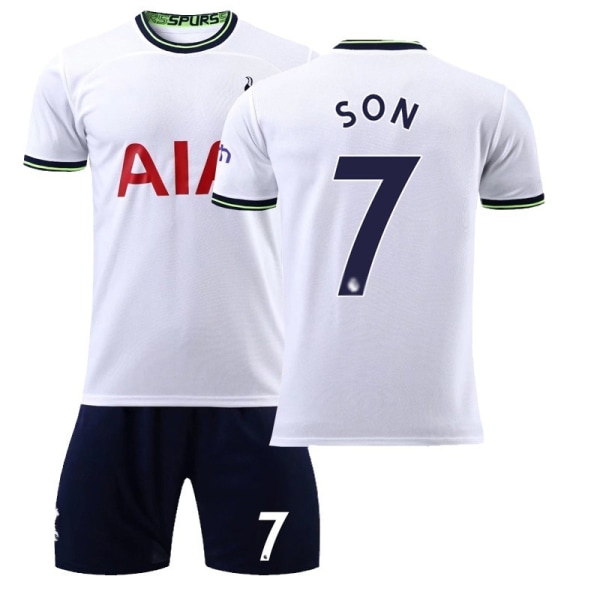 Tottenham Hotspur Hjemmedrakt 22-23 Nr. 10 Kane Nr. 7 Son Heung-min Fotballdraktsett Gratis Trykk Nummer Vare No Size Socks & Gear #22