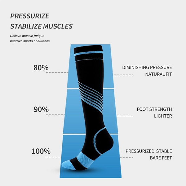 Kompressiosukat Joustavat sukat SININEN S/MS/M sininen blue S/MS/M