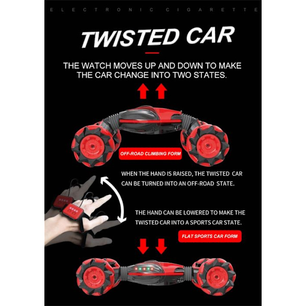 Jule Stunt RC Gesture Detection Bil Torsion Vehicle Drift